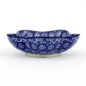 Miska kwiatek H33, 11,5 cm <br> 2615X Kobaltowa koronka